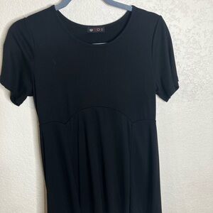Chic Black Short Sleeve Women's Top